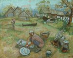 Субботний день на острове Войцы - 1995, 80х100, холст, масло, цена договорная.